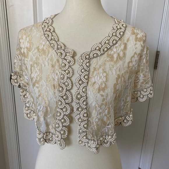 BHLDN Dresses & Skirts - BHLDN First Light Capelet Gold S/M